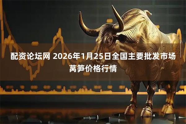 配资论坛网 2026年1月25日全国主要批发市场莴笋价格行情